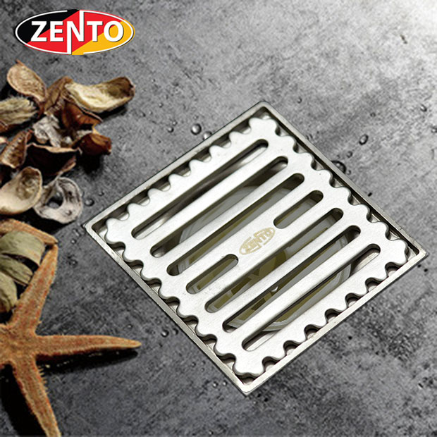 Phễu thoát sàn chống mùi inox Zento TS130-L (98x98mm)